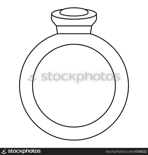 Ring icon. Outline illustration of ring vector icon for web. Ring icon, outline style
