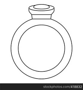 Ring icon. Outline illustration of ring vector icon for web. Ring icon, outline style