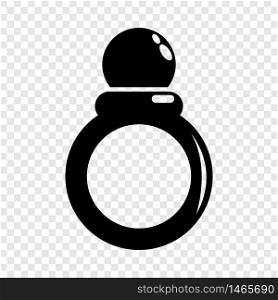 Ring icon. Simple illustration of ring vector icon for web. Ring icon, simple black style