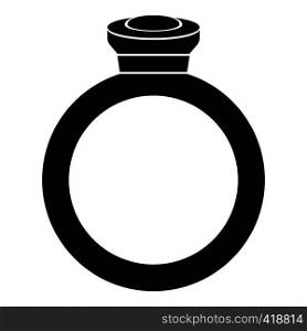 Ring icon. Simple illustration of ring vector icon for web. Ring icon, simple style