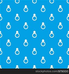 Ring pattern vector seamless blue repeat for any use. Ring pattern vector seamless blue