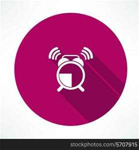 ringing alarm clock icon Flat modern style vector illustration