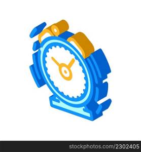 ringing alarm clock isometric icon vector. ringing alarm clock sign. isolated symbol illustration. ringing alarm clock isometric icon vector illustration