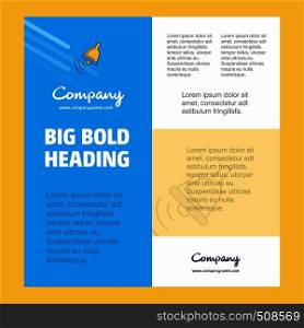 Ringing bell Business Company Poster Template. with place for text and images. vector background