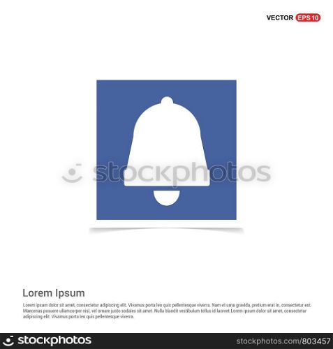 Ringing bell icon - Blue photo Frame