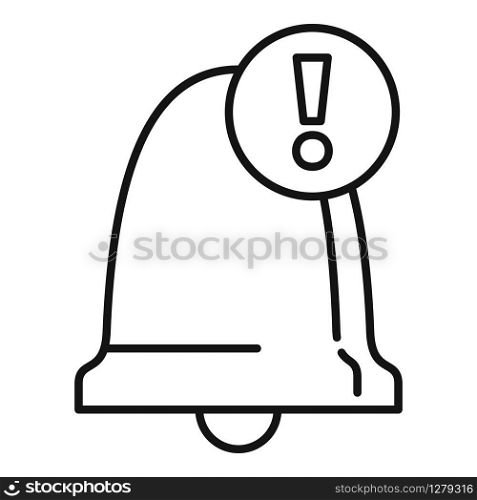 Ringing notification icon. Outline ringing notification vector icon for web design isolated on white background. Ringing notification icon, outline style
