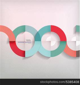 Rings geometric shapes abstract background