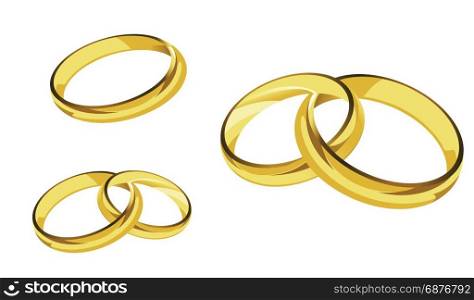 rings gold ring illustration