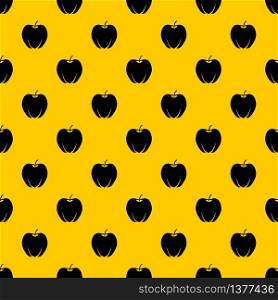 Ripe apple pattern seamless vector repeat geometric yellow for any design. Ripe apple pattern vector