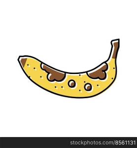 ripe banana color icon vector. ripe banana sign. isolated symbol illustration. ripe banana color icon vector illustration