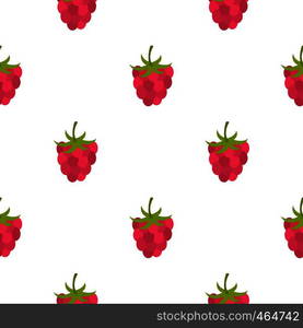 Ripe fresh raspberry pattern seamless flat style for web vector illustration. Ripe fresh raspberry pattern flat