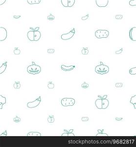 Ripe icons pattern seamless white background Vector Image