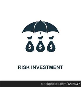 Risk Investment icon. Creative element design from risk management icons collection. Pixel perfect Risk Investment icon for web design, apps, software, print usage.. Risk Investment icon. Creative element design from risk management icons collection. Pixel perfect Risk Investment icon for web design, apps, software, print usage