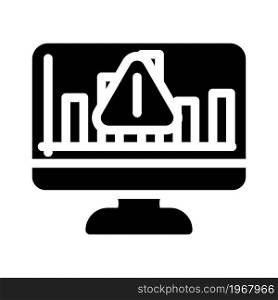 risks of trade market and business intelligence glyph icon vector. risks of trade market and business intelligence sign. isolated contour symbol black illustration. risks of trade market and business intelligence glyph icon vector illustration