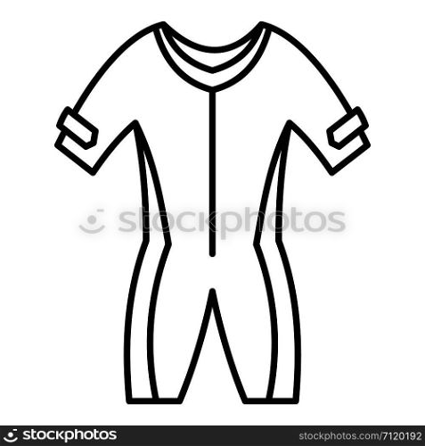 River clothes icon. Outline illustration of river clothes vector icon for web design isolated on white background. River clothes icon, outline style