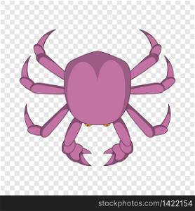 River crab icon. Cartoon illustration of crab vector icon for web design. River crab icon, cartoon style