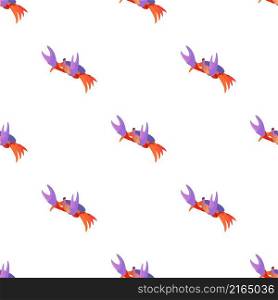 River crab pattern seamless background texture repeat wallpaper geometric vector. River crab pattern seamless vector