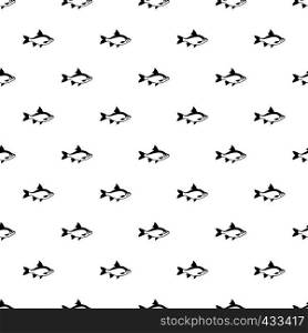 River fish pattern seamless in simple style vector illustration. River fish pattern vector