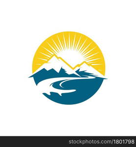 river icon vector illustration design template