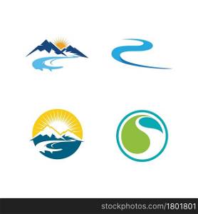 river icon vector illustration design template