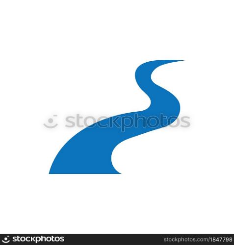 River Logo Template vector icon illustration