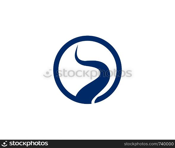 River Logo Template vector icon illustration design