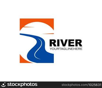 river vector illustration icon design template