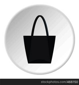 Road bag icon in flat circle isolated on white vector illustration for web. Road bag icon circle