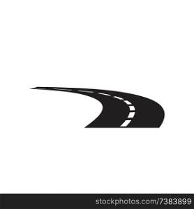 road black icon on white background