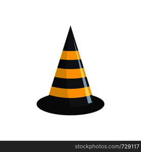 Road cone icon. Flat illustration of road cone vector icon for web. Road cone icon, flat style