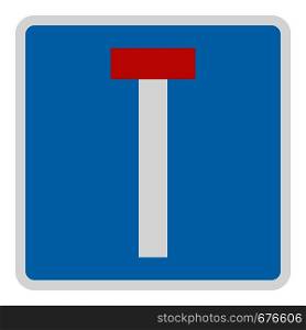 Road deadlock icon. Flat illustration of road deadlockvector icon for web.. Road deadlock icon, flat style.