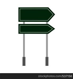 Road direction green sign transportation outdoor pointer warning navigation empty vector