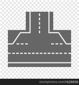 Road element icon. Cartoon illustration of road element vector icon for web design. Road element icon, cartoon style