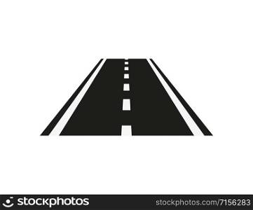 road icon isolate on white background, vector illustration. road icon isolate on white background, vector