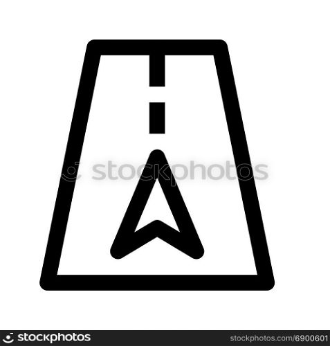 road, icon on isolated background