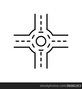 road icon vector template illustration logo design