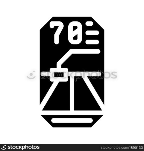 road lidar viewfinder glyph icon vector. road lidar viewfinder sign. isolated contour symbol black illustration. road lidar viewfinder glyph icon vector illustration