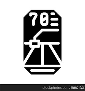 road lidar viewfinder glyph icon vector. road lidar viewfinder sign. isolated contour symbol black illustration. road lidar viewfinder glyph icon vector illustration