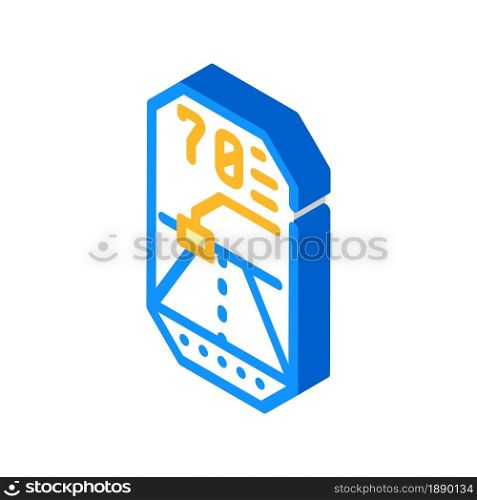 road lidar viewfinder isometric icon vector. road lidar viewfinder sign. isolated symbol illustration. road lidar viewfinder isometric icon vector illustration