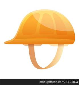 Road repair helmet icon. Cartoon of road repair helmet vector icon for web design isolated on white background. Road repair helmet icon, cartoon style