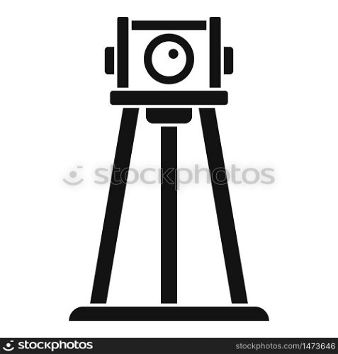 Road repair tripod icon. Simple illustration of road repair tripod vector icon for web design isolated on white background. Road repair tripod icon, simple style