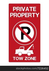 Road Sign Parking Area