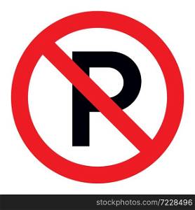 Road Sign Parking Area