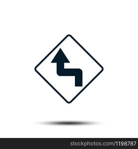Road Sign Vector Logo Template Illustration EPS 10