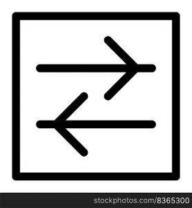 Road symbol providing important directional information.
