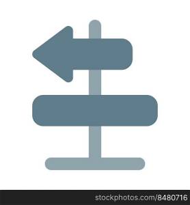 Roadway directional arrows to assist travellers.