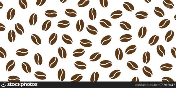 Roasted coffee beans pictogram. Bean background pattern. For coffee mug or cup. Keep calm koffee oclock or is loadding. Flat vector icon or sign. Drink hot coffee. Banner for work, school or home.