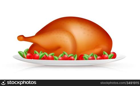 Roasted Turkey, vector