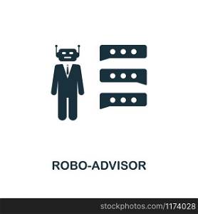 Robo-Advisor icon. Creative element design from fintech technology icons collection. Pixel perfect Robo-Advisor icon for web design, apps, software, print usage.. Robo-Advisor icon. Creative element design from fintech technology icons collection. Pixel perfect Robo-Advisor icon for web design, apps, software, print usage