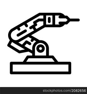 robohand technology line icon vector. robohand technology sign. isolated contour symbol black illustration. robohand technology line icon vector illustration